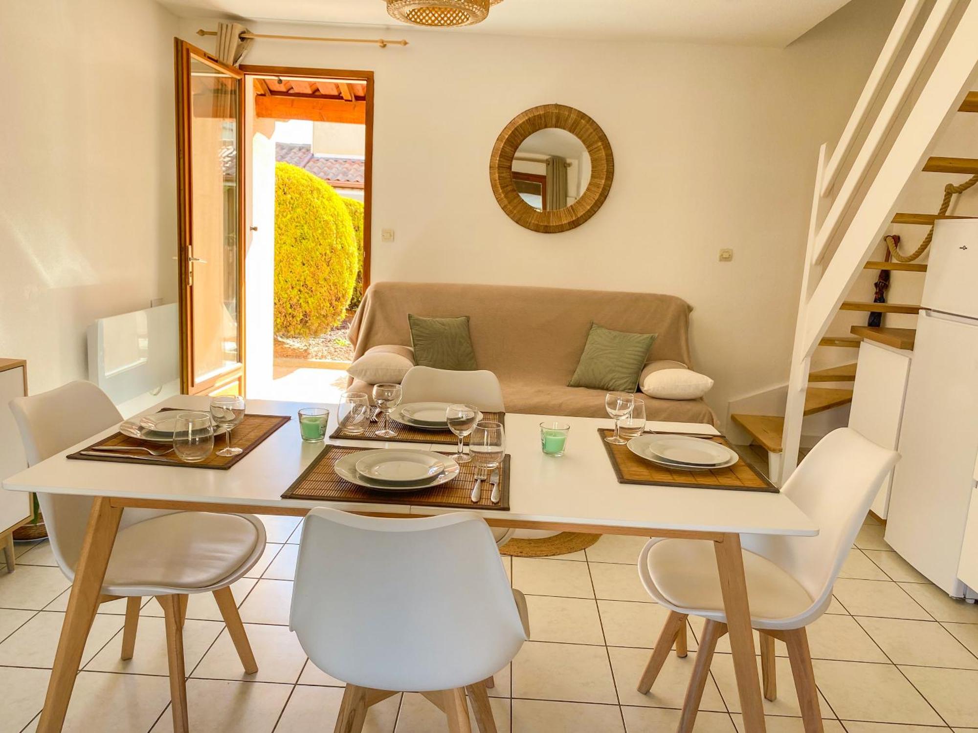 Maison "Douceurs D'Ete " Maison De Vacances Bord De Mer A Vias Plage - 600M De La Plage Et Du Canal Du Midi - Piscine Residentielle, Wifi Fibre, Activites Et Loisirs Dış mekan fotoğraf