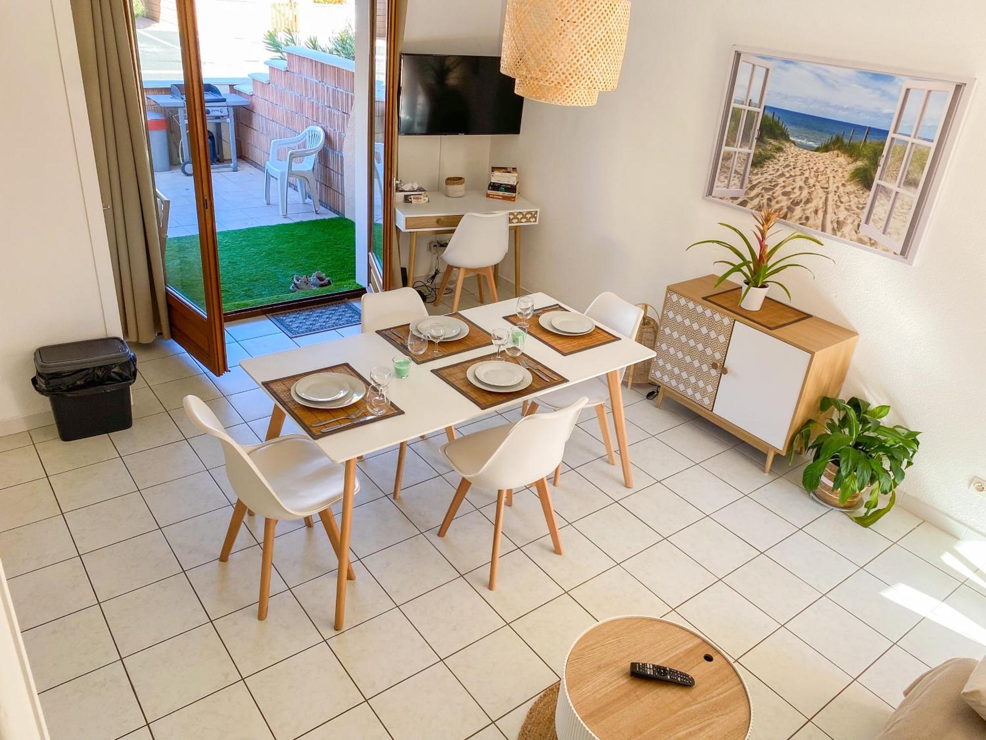 Maison "Douceurs D'Ete " Maison De Vacances Bord De Mer A Vias Plage - 600M De La Plage Et Du Canal Du Midi - Piscine Residentielle, Wifi Fibre, Activites Et Loisirs Dış mekan fotoğraf