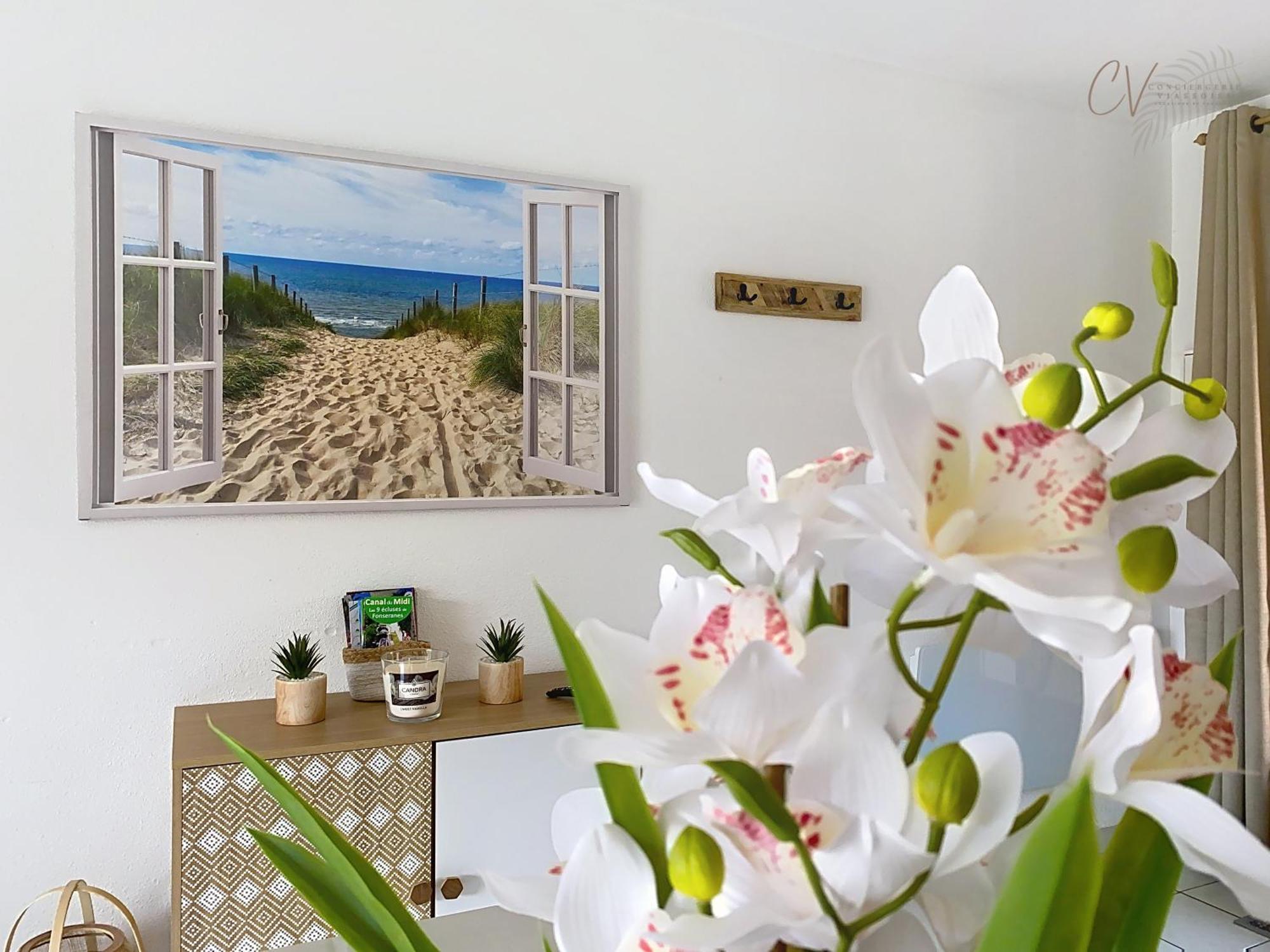 Maison "Douceurs D'Ete " Maison De Vacances Bord De Mer A Vias Plage - 600M De La Plage Et Du Canal Du Midi - Piscine Residentielle, Wifi Fibre, Activites Et Loisirs Dış mekan fotoğraf